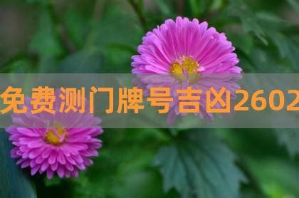 门牌号吉凶查询|门牌号吉凶测试查询